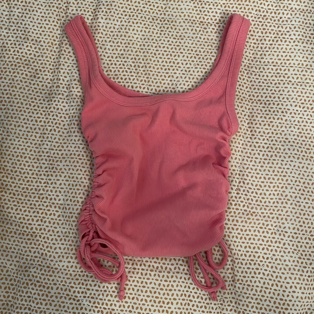 ZARA pink ruched crop top!